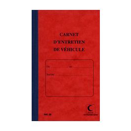 ELVE Carnet d'entretien de véhicule, 32 pages