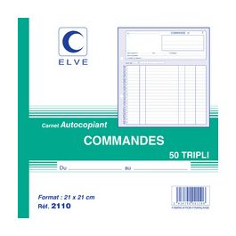 ELVE Manifold "Commandes", 210 x 297 mm, tripli