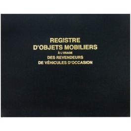 ELVE Registre "Objets mobiliers et véhicules d'occasion"