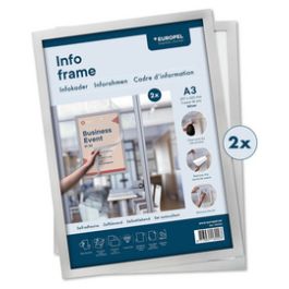 EUROPEL Cadre magnétique INFO FRAME, A3, argent