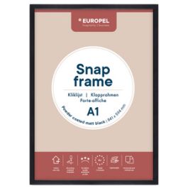 EUROPEL Cadre porte-affiche premium+, A1, noir