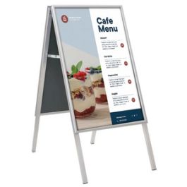 EUROPEL Panneau trottoir CLASSIC, A1, argent