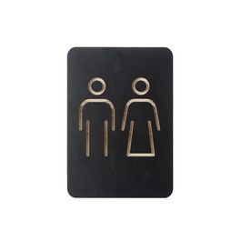 EUROPEL Pictogramme "WC hommes & femmes", noir