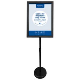 EUROPEL Porte-affiche sur pied ECONOMY + cadre, A3, noir