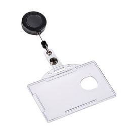 EUROPEL Porte-badge, ouvert, avec enrouleur, 54 x 85 mm