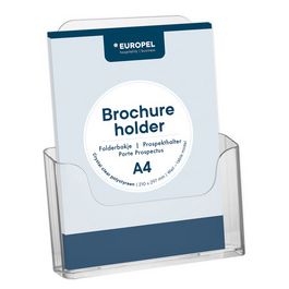 EUROPEL Porte-brochures, A4 paysage, transparent