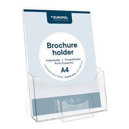 EUROPEL Porte-brochures, A4, avec compartiment pour cartes