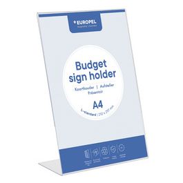 EUROPEL Porte-visuel Budget, A4 portrait, incliné