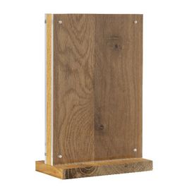 EUROPEL Présentoir de table Deluxe, A5 portrait, socle bois