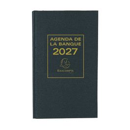 EXACOMPTA Agenda Banquier large, 1 volume, 2027, noir
