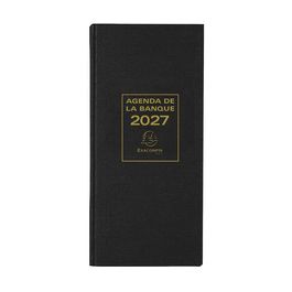 EXACOMPTA Agenda Banquier long, 2 volumes, 2027, noir