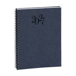 EXACOMPTA Agenda de bureau HORIZONS 20S, 2027, bleu marine