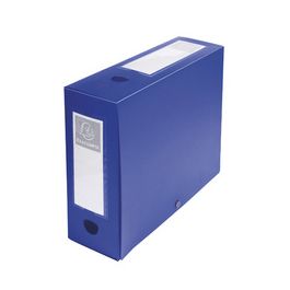 EXACOMPTA Boîte d'archives à pression, PP, 100 m, bleu