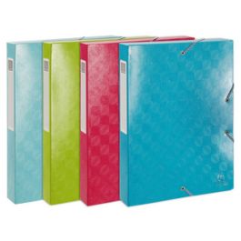 EXACOMPTA Boîte de classement 1928, A4, carton, assorti x8