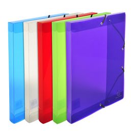 EXACOMPTA Boîte de classement Crystal, PP, 40 mm, cristal