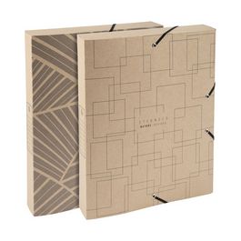 EXACOMPTA Boîte de classement Eterneco, A4, 25 mm, naturel