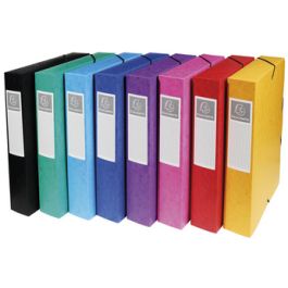 EXACOMPTA Boîte de classement, A4, dos 60 mm, assorti x8