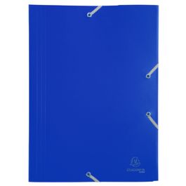 EXACOMPTA Chemise à élastiques Opaque Eco, PP, A4, assorti x10
