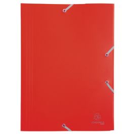 EXACOMPTA Chemise à élastiques Opaque Eco, PP, A4, rouge