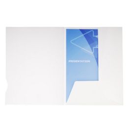 EXACOMPTA Chemise de présentation CHROMOLUX, A4, blanc