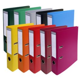 EXACOMPTA Classeur à levier PVC Premium, A4, 50 mm, saumon x10