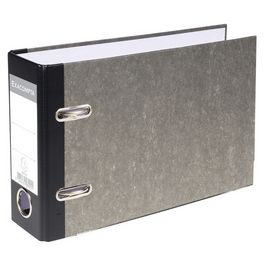 EXACOMPTA Classeur marbré gris, A5 paysage, 70 mm, gris