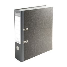 EXACOMPTA Classeur papier marbré, A4, 50 mm, gris / dos noir x20