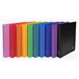 EXACOMPTA Classeur semi-rigide, PP, A4 Maxi, 4 anneaux, vert