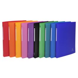 EXACOMPTA Classeur souple, PP, 4 anneaux, A4, assorti x20