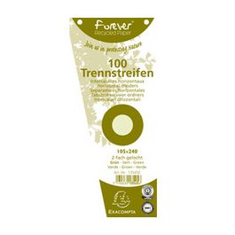 EXACOMPTA Fiches intercalaires trapézoïdales, carton, jaune