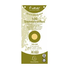 EXACOMPTA Fiches intercalaires, 105 x 240 mm, jaune