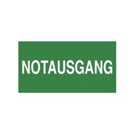 EXACOMPTA Hinweisschild "Notausgang", grün/weiß