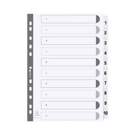 EXACOMPTA Intercalaires en carton 1-10, A4, 10 touches