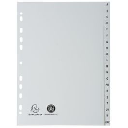 EXACOMPTA Intercalaires en plastique, A-Z, A4, 20 touches