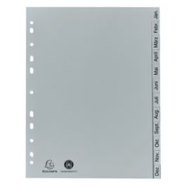 EXACOMPTA Kunststoff-Register, Monate, DIN A4, 12-teilig