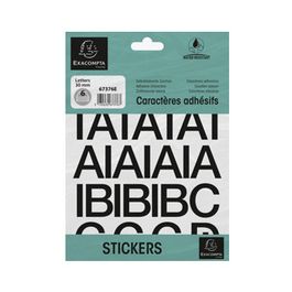 EXACOMPTA Lettres auto-adhésives A-Z, 30 mm, noir