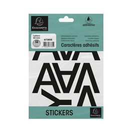 EXACOMPTA Lettres auto-adhésives A-Z, 60 mm, noir