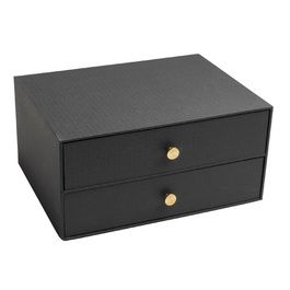 EXACOMPTA Module à tiroirs Office by Me, 2 tiroirs, noir