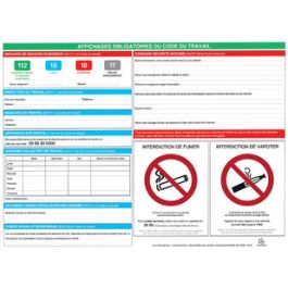 EXACOMPTA Panneau affichage obligatoire, 570 x 420 mm