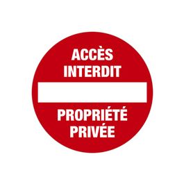 EXACOMPTA Panneau de signalisation "Accès interdit"