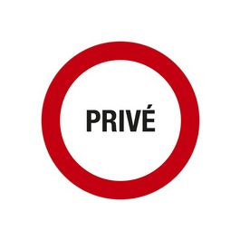 EXACOMPTA Panneau de signalisation "Privé"