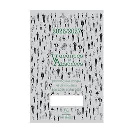 EXACOMPTA Planning des congés 2026/2027, mai 2026 à mai 2027