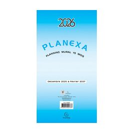 EXACOMPTA Planning mural PLANEXA 2026, dépliant 15 mois