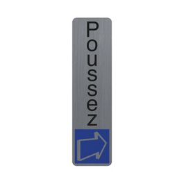 EXACOMPTA Plaque de signalisation "Poussez"
