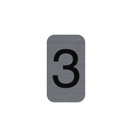 EXACOMPTA Plaque de signalisation chiffres "3", 25 x 44 mm