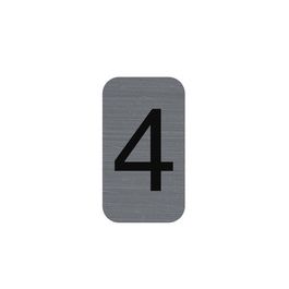EXACOMPTA Plaque de signalisation chiffres "4", 25 x 44 mm