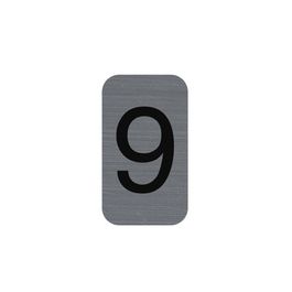 EXACOMPTA Plaque de signalisation chiffres "9", 25 x 44 mm