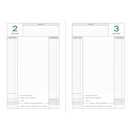 EXACOMPTA Recharge feuillets mobiles pour Perpétuel Caisse