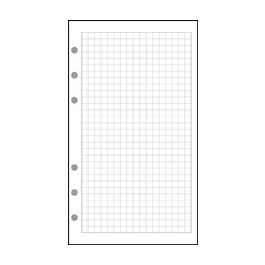 EXACOMPTA Recharge pour Exatime 17, feuillet quadrillé 5 x 5