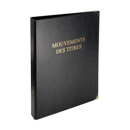 EXACOMPTA Reliure "Mouvements des titres",classeur 4 anneaux